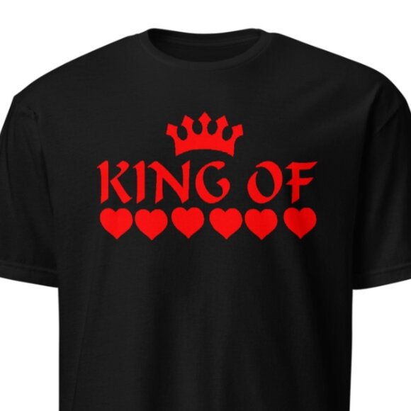 MEN T-SHIRT KING OF HEARTS - Picture 4 of 4